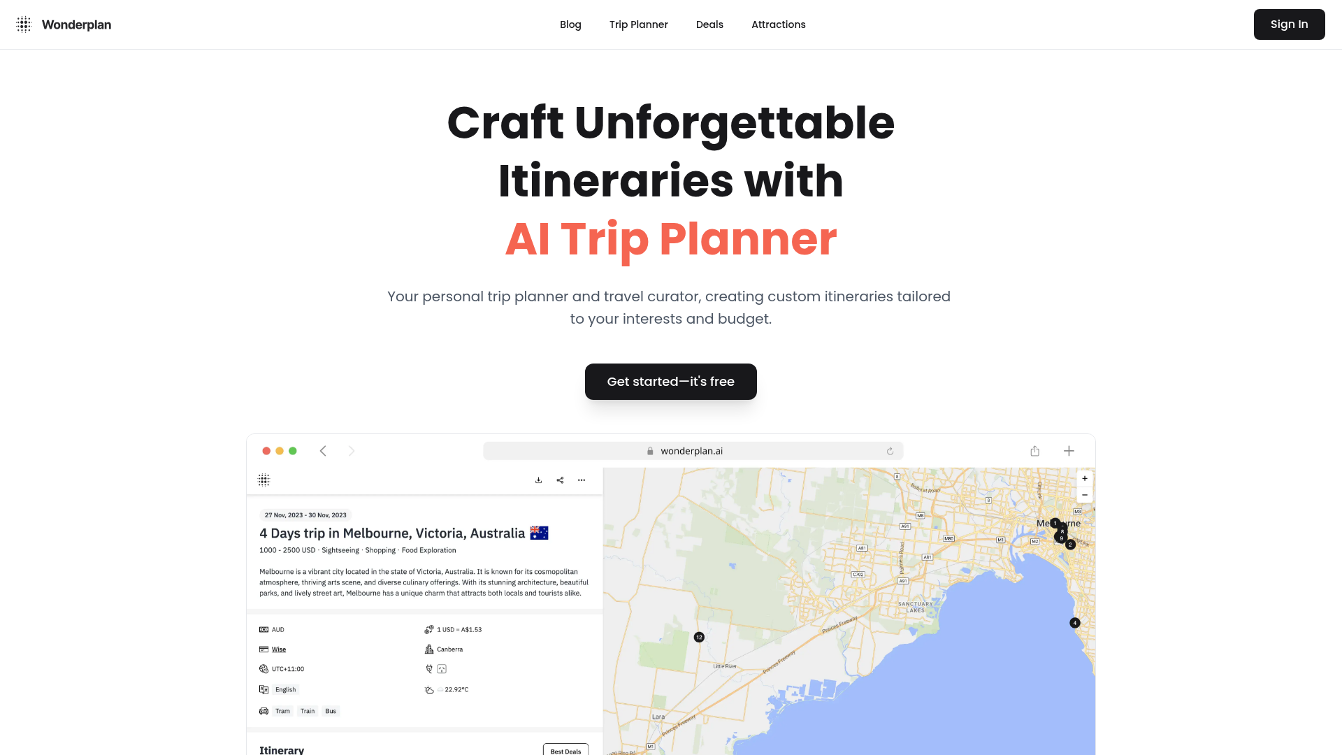 Wonderplan AI